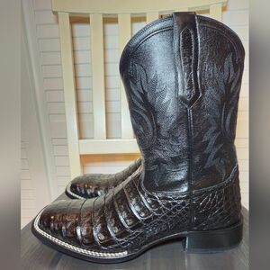 Cody James Black 1978 The Hayward Exotic Caiman Belly Western Boots Men Sz 12 D